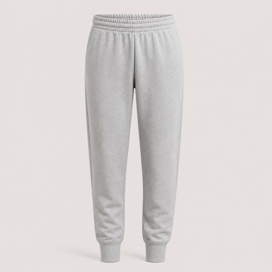 Spodnie typu jogger damskie - szare